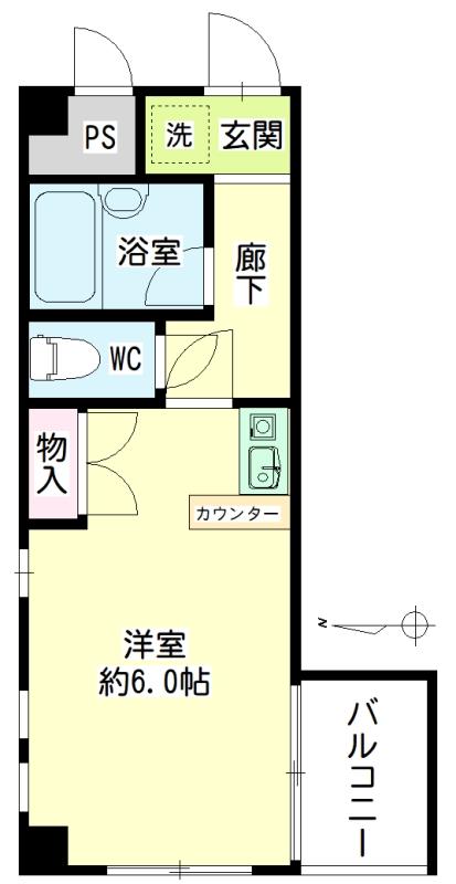 つくばエクスプレス 六町駅 徒歩29分 4階建 築34年の間取り写真