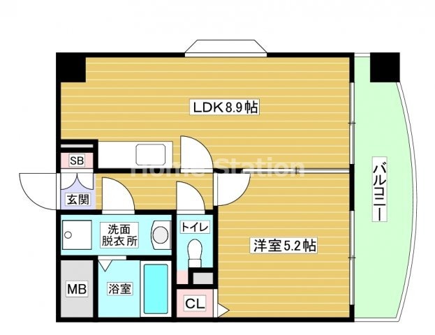 地下鉄千日前線 玉川駅 徒歩2分 11階建 築31年の間取り写真