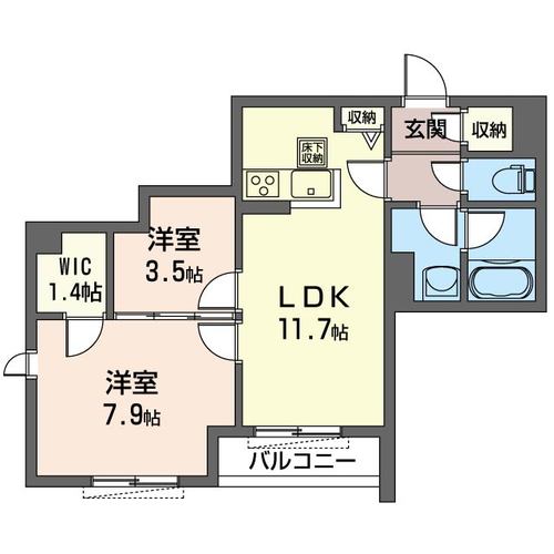 ルガール荻窪の間取り