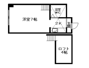 クィーン南５条の間取り