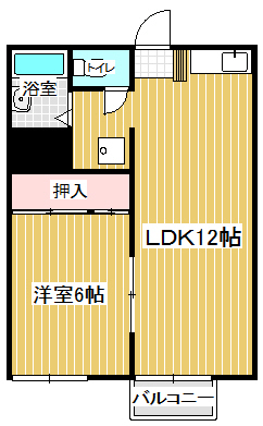 ＫＮハイツＢの間取り