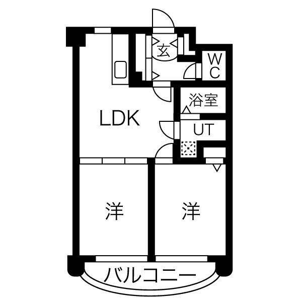 名古屋市昭和区山里町のマンションの間取り