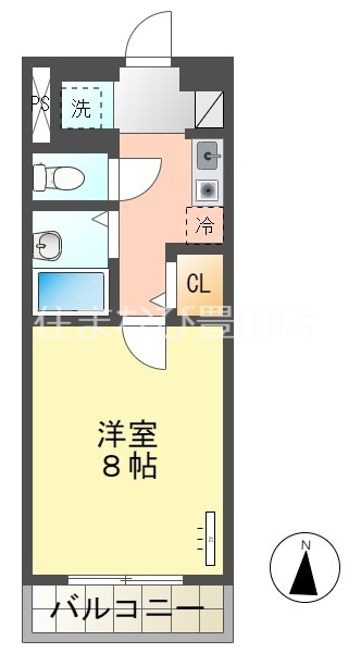 ベルコート三好Iの間取り