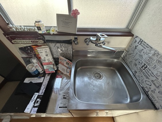 キッチン　ガスコンロ設置可