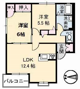 ラ・カーナ　Ｊ棟の間取り