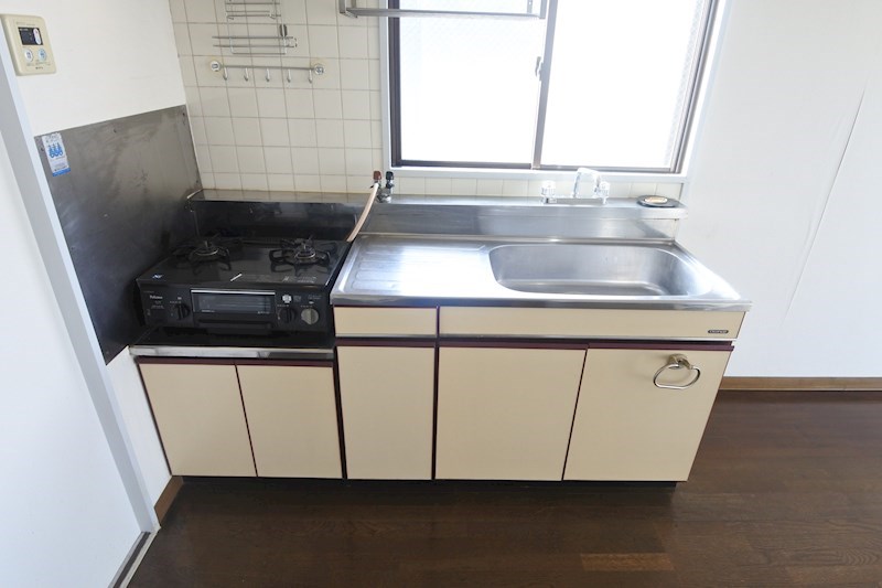 キッチン　2口ガスコンロ設置可能