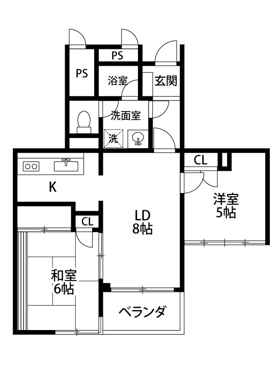 パラス松原の間取り