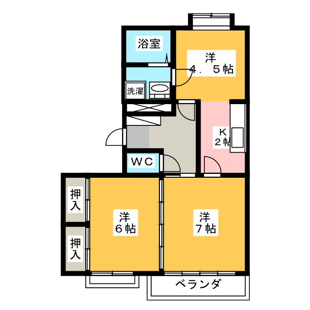 サンライトカネ井の間取り