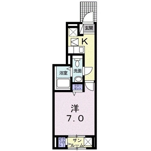 柏市みどり台のアパートの間取り