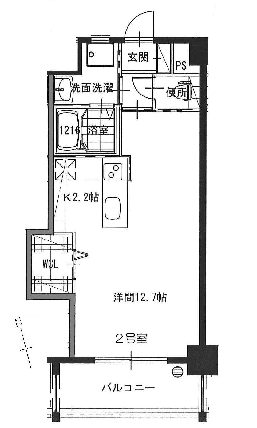 広島市南区段原日出のマンションの間取り