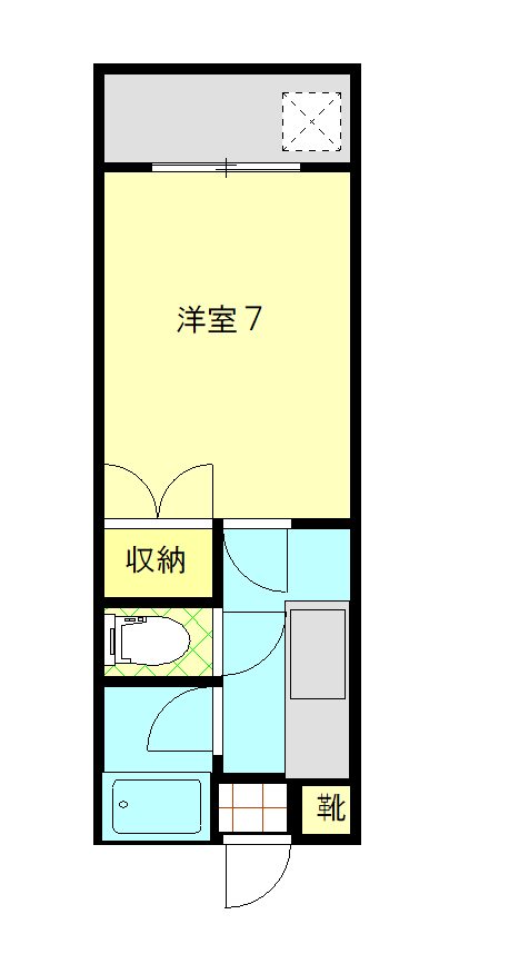 鹿児島市真砂町のマンションの間取り