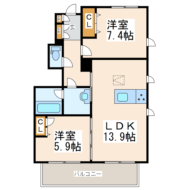 サンプレミアスA_間取り_0