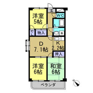 Comfort東山の間取り