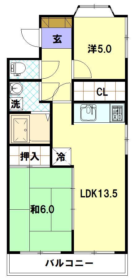 リバー山王の間取り