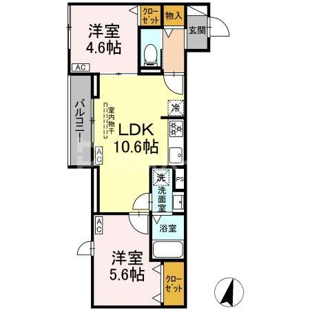 グラナーデ西瑞江の間取り