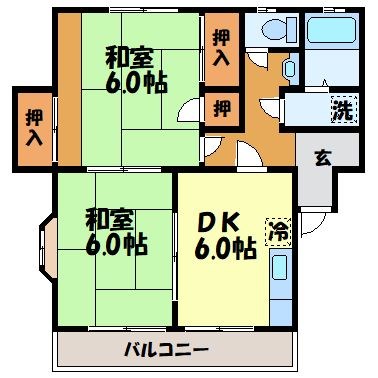 ハイツ順の間取り