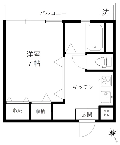 ニューパリアマンションの間取り