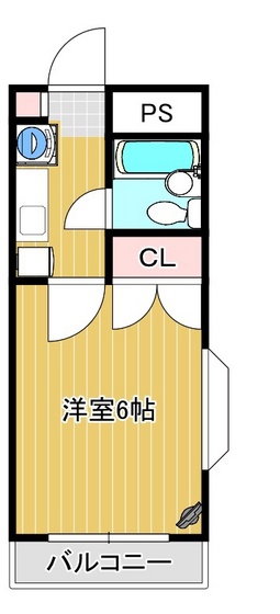 岡山市北区富原のマンションの間取り