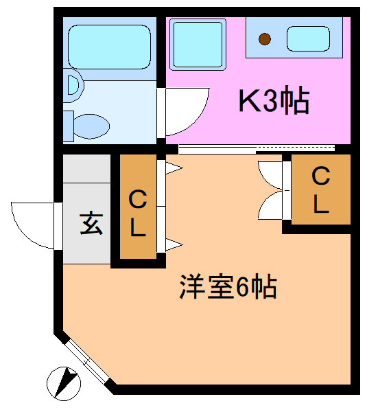 【墨田区向島のマンションの間取り】