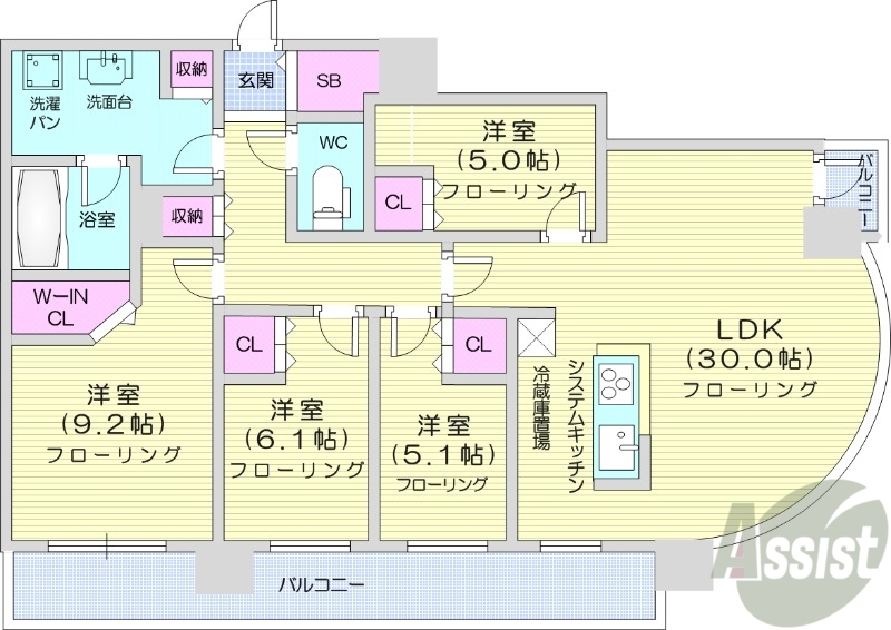 ONE札幌ステーションタワーの間取り