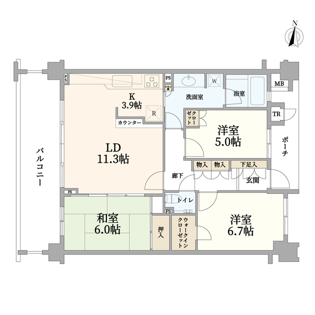 イトーピア桜新町イストハウスの間取り