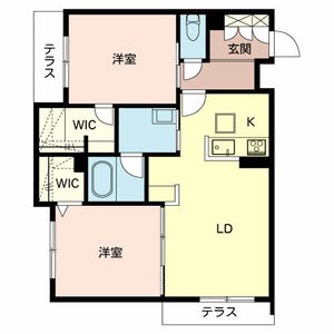 姫路市苫編のマンションの間取り