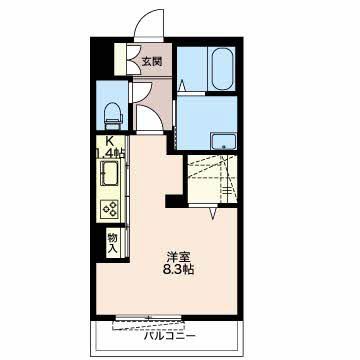 三重郡川越町大字豊田のマンションの間取り