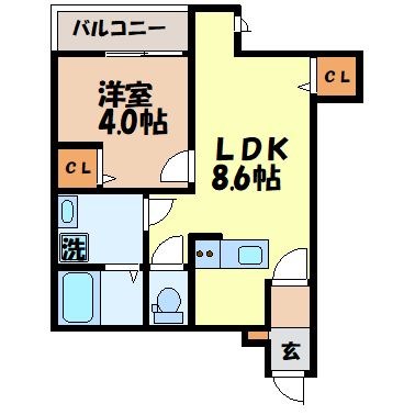 Granciel　Ogiの間取り