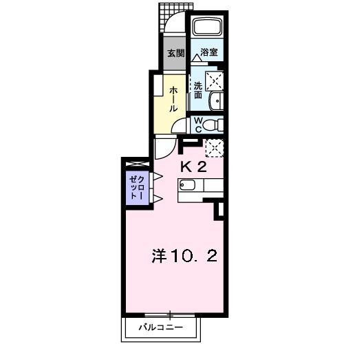 八戸市長者のアパートの間取り