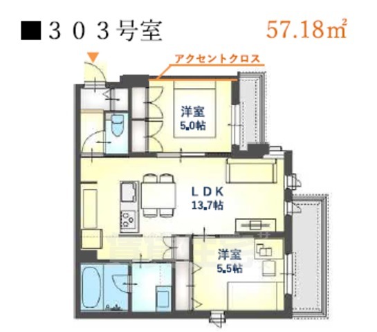 シュロス尼崎駅前の間取り