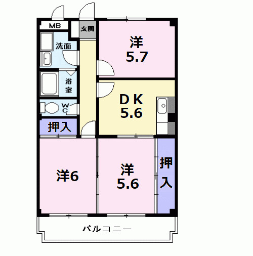 サンパーク勝川の間取り