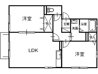 コーポあいの間取り