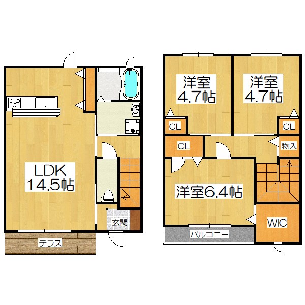 スクワール北山の間取り