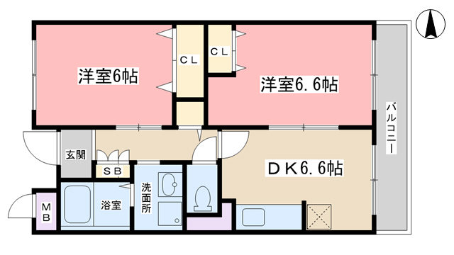 リバーサイド椥辻の間取り