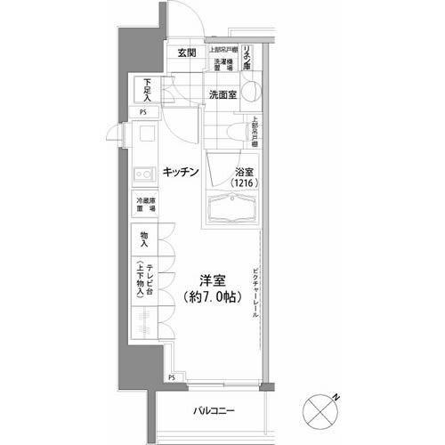 パークハビオ渋谷の間取り