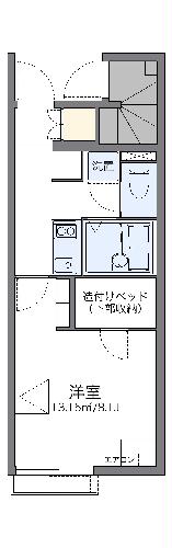 レオネクストみどうたうん　２１の間取り