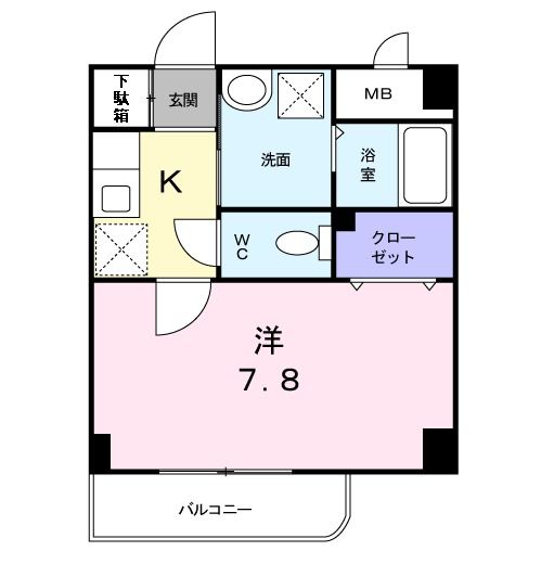 桜井市大字谷のマンションの間取り