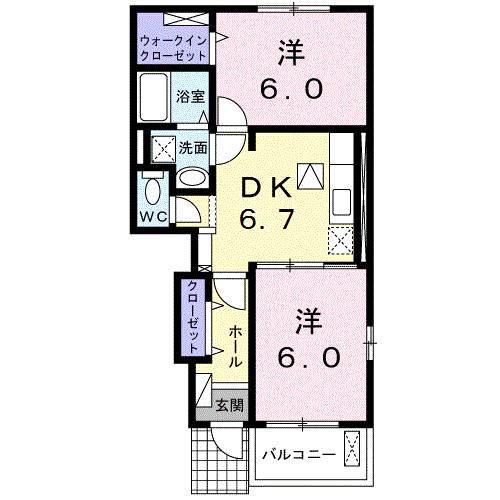 【サニー鎗町IIIの間取り】