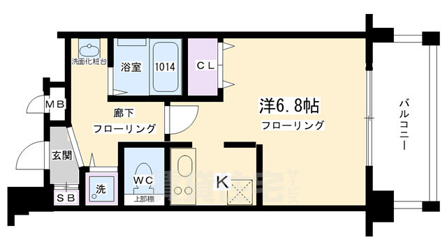 アスヴェル京都御所前2の間取り