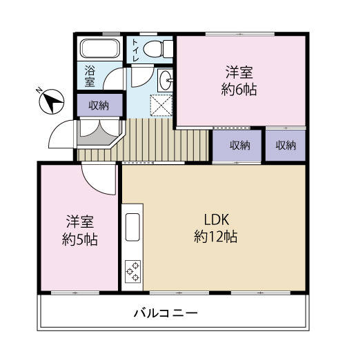 高洲二丁目住宅の間取り