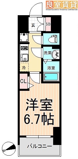 名古屋市中区千代田のマンションの間取り