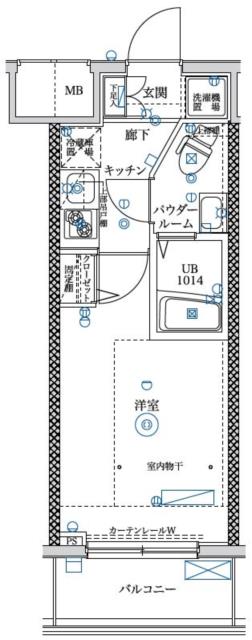 フェルクルールプレスト青戸の間取り