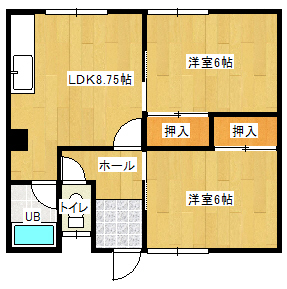 ３条マンションの間取り