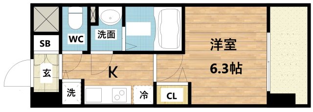 プレサンス梅田東ディアロの間取り