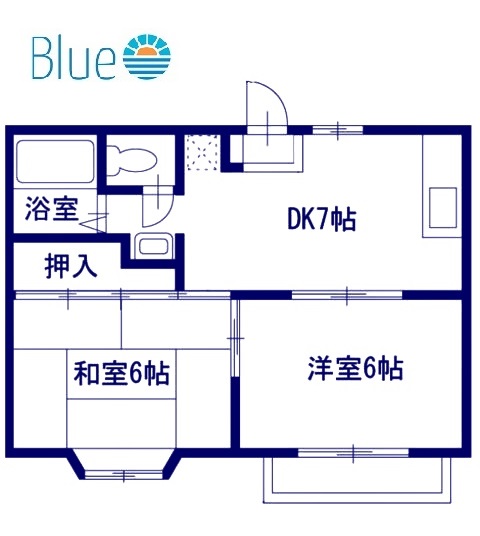 鎌倉市今泉のアパートの間取り