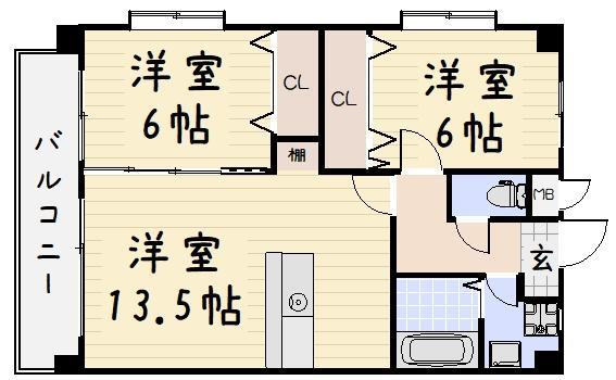 アクシオ足立の間取り