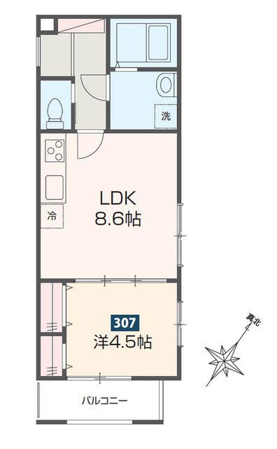 ＭＥＬＤＩＡ春日部の間取り