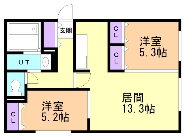 ＭＩＲＡＩｓ　ＴＥＲＲＡＣＥの間取り