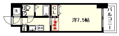 福岡市東区東浜のマンションの間取り