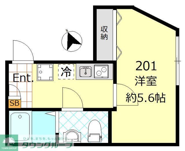 【川崎市川崎区東門前のアパートの間取り】